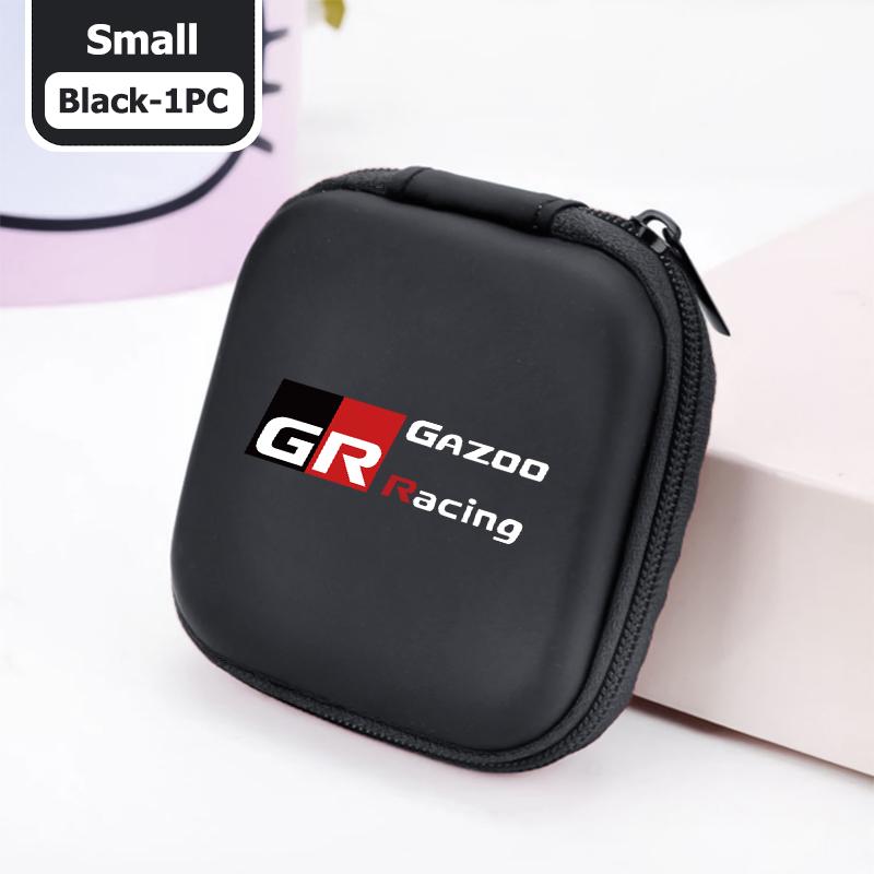 

Car Earphone Key Case Men Ladies Key Storage Bag Auto Accessories For Toyota Crown GR Corolla YARIS Auris C-HR Hilux Vios Prius