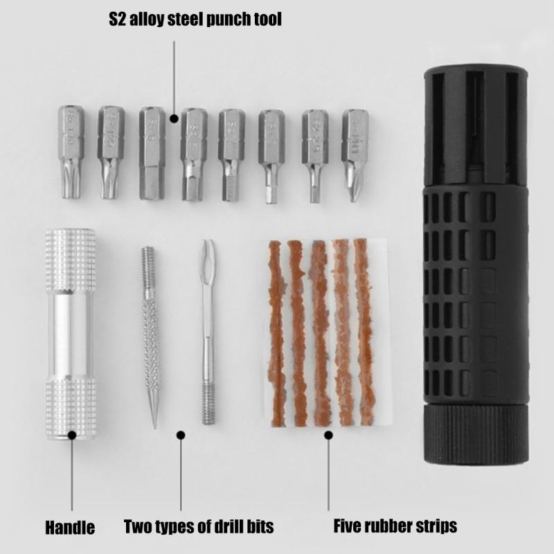 Multifunctional Bike Maintenance Tool Ergonomic Bike Repair Kits Bike Tubeless Tire Repair Tool Ratchet Wrench Set