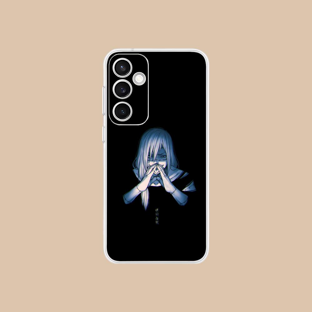 JJK Mahito Phone Case for Samsung Galaxy S25 S24 S23 S22 S21Plus FE Ultra Soft TPU Clear Shockproof Cover