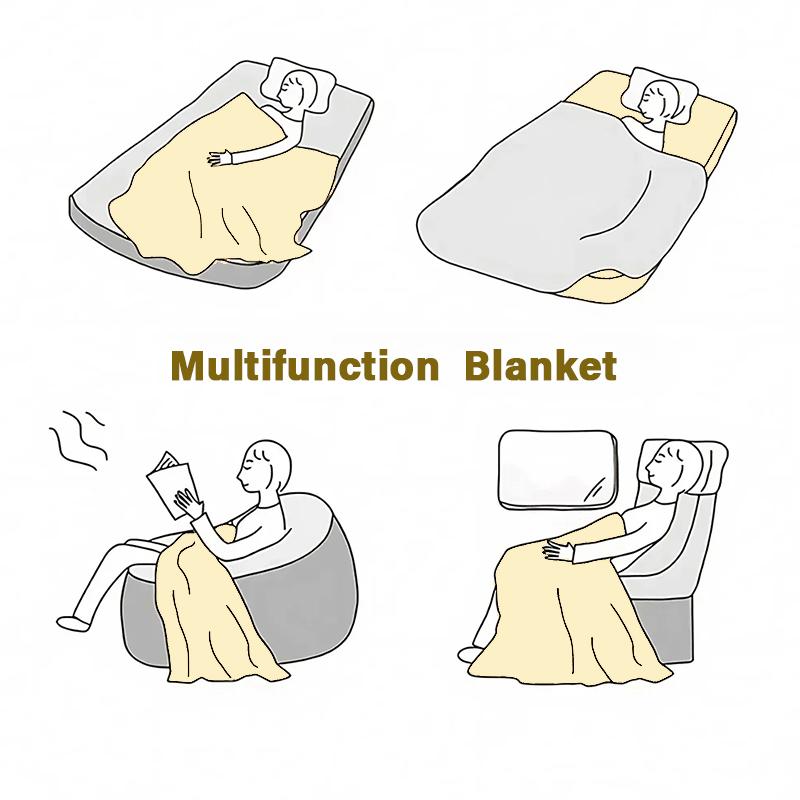 SSugar Bbunnies Kawaii Flannel Blanket  Cute Bunny Print Soft Throw Blanket for Bed Sofa Kids Bedroom Decor