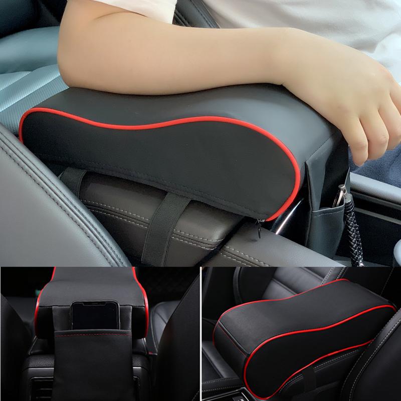 Car Armrest Pad For Hyundai SantaFe Veracruz Mistra Tucson Veloster Rohens AZERA Avante IONIQ