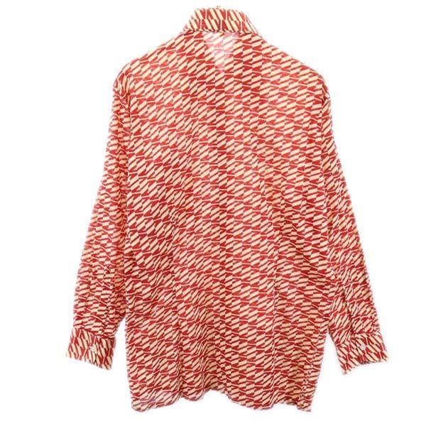 LANVIN Overall handle Long sleeve shirt 4 Red series Men's Used