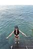 Korean-Style Women's One-Shoulder Halter High-Waisted Tummy-Slimming One-Piece Swimsuit for Resort Wear