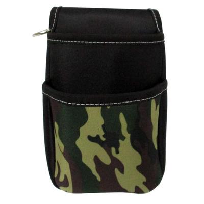 KOZUCHI WORK TIME Pequeno Cinto Camuflado Profundidade Altura Largura 15cm Bolsa de Eletricista, 2 Gavetas, Verde, E-10MG, Dimensões 21cm, 12cm,