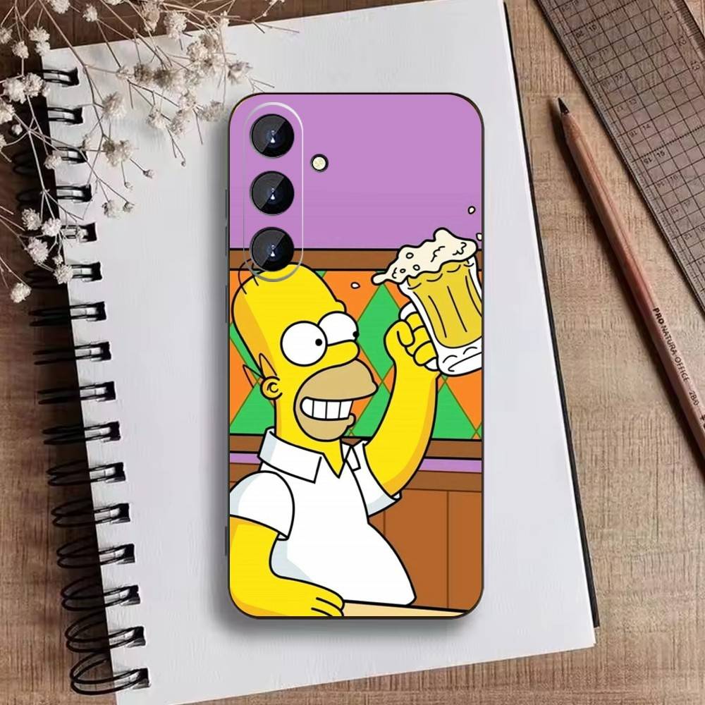 The I-Simpsons Cartoon Phone Case For Samsung Galaxy A73,A21s,A22,A31,A52,A53,A71,A41Soft Black Shell