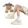 Original Cranberry Color Matching Platform Bread Shoes Female Cute Versatile Casual Board Shoes New Little White Shoes