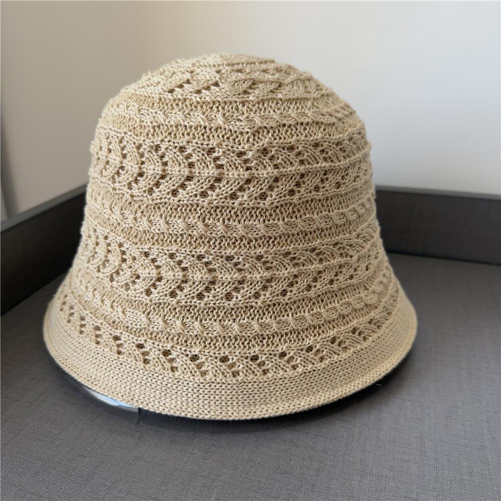 Double-sided Fisherman's Hat Children's Spring Versatile Face Small Knitted Bucket Hat Foldable Plain Basin Hat Tide