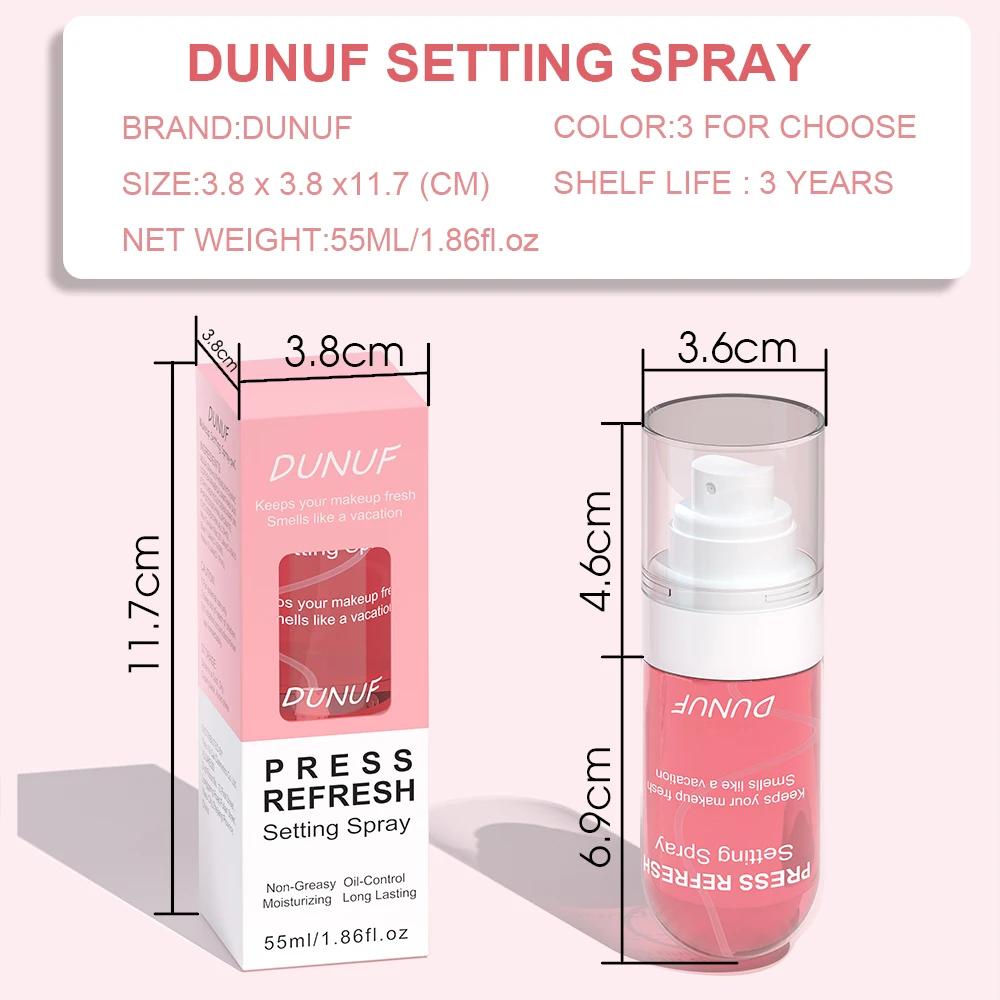 DUNUF 1 Pieza Spray Fijador de Maquillaje Hidratante previene que el maquillaje facial se derrita y se desvanezca sin aceite durando fresco
