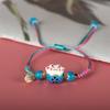 Design Multi-color Ceramic Chinese Style Bracelet Women Bracelet Couple Hand Rope Braided Bracelet