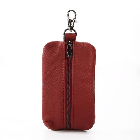 Suport inteligent din piele naturală portofel chei organizator femei cu fermoar geanta breloc