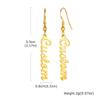 Exquisite Customized Earrings for Women, Personalized Name Letter Jewelry, Birthday Anniversary Gift