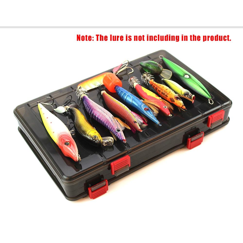 14 Compartments 18.5*27.5*5 Fishing Tackle Double Sided Plastic Fishing Lures Box Large Fishing Lure Hook Boxes Pesca Tackle Box