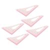 5Pcs Triangular Curve Rule Transparent High Accuracy Multifunction Pattern Sewing Rulers Set for