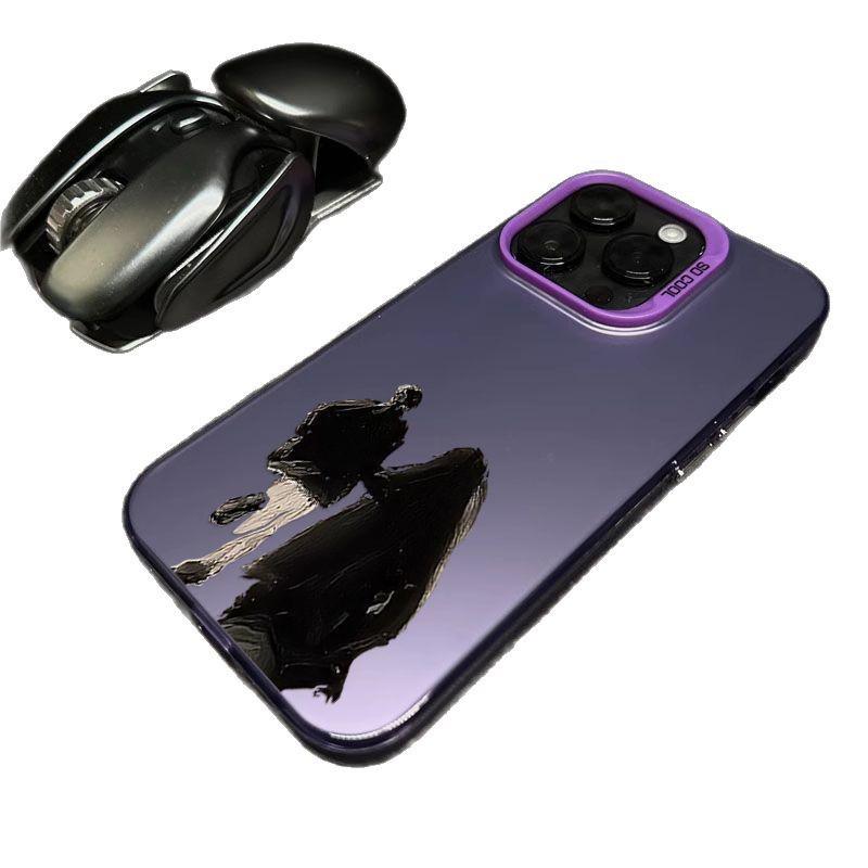 iPhone 15 Plus Silver Couple Art Hand-in-Hand Case with XSXR Warranty