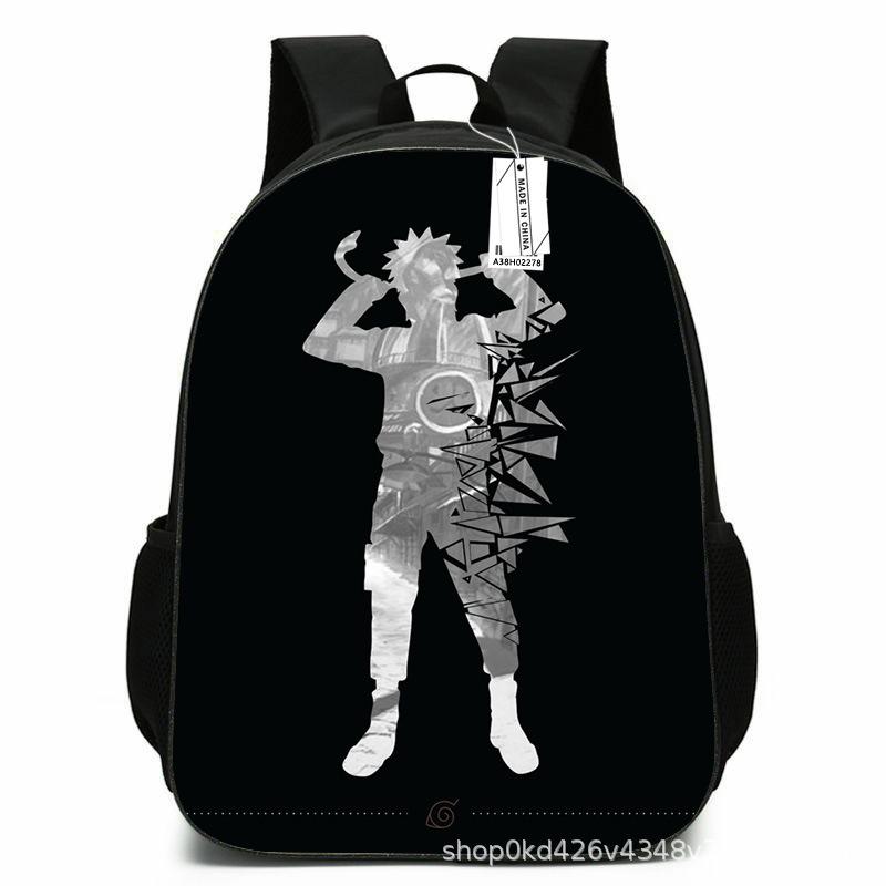 Naruto Peripheral Schoolbag Naruto Sasuke European and American Elementary and Middle School Students Backpack Cartoon Animation Computer Bag