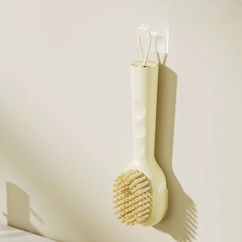 The Soft-bristled Shoe Brush with Liquid Addition Can Be Pressed Out To Clean and Brush Shoes Without Damaging Them