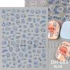 Nail Art Sticker, New Year'S Red Laser Red French Bow Atmosphere Adhesive 3D Nail Sticker