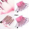 Make-up Pinselset 22 Teile mit rosa Beutel für präzisen Auftrag und Reisebequemlichkeit