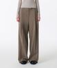 MUSINSA STANDARD WOMAN Women'S Low Waist Deep Tuck Extra Wide Hidden Banding Slacks [Dusty Beige]