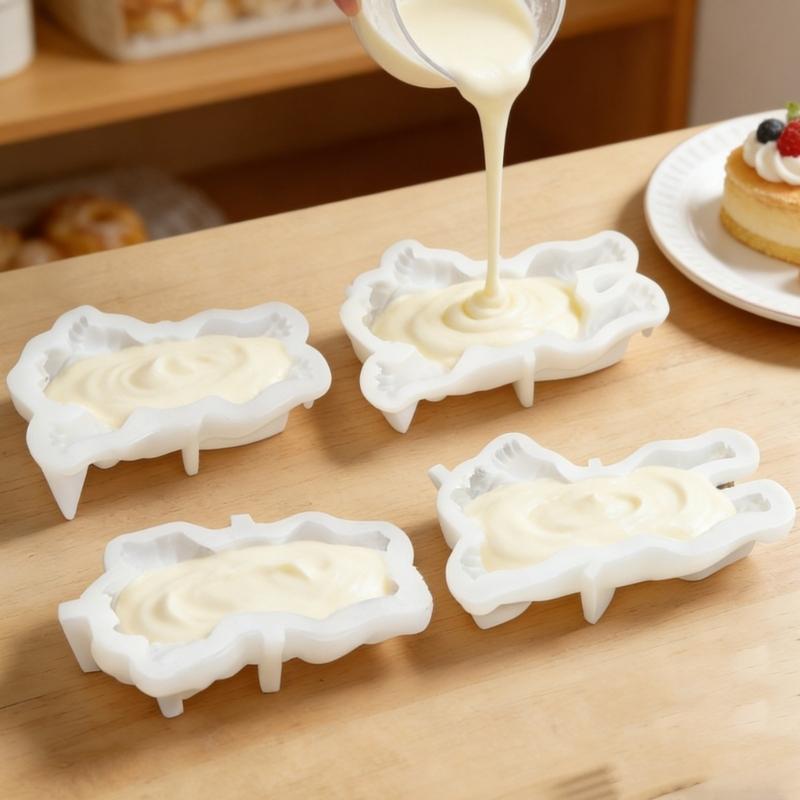 Stampi in Silicone per Fondant a Forma di Cane Silicone per Alimenti Stampo per Torta Strumento per la Cottura per Realizzare Candele Gelatine Cioccolato Dolci