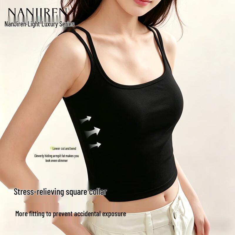 Nanjiren Women s Stylish Back Summer Camisole Tank Top M