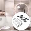 2Pcs Zinc Alloy Toilet Slow-Down Hinge Replacement For Wooden Toilet Adjustable Pew Hinges Connecting Cover Slow-down Fittings