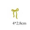 Colored Bow Tie Self-adhesive Embroidery Patch Decorative Clothing Backpack DIY Student Stationery Applique Scratch Patch