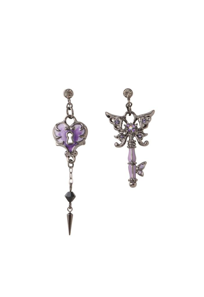 Kolczyki Anna Sui Motyw Klucza z Motylem SAMA1486 XV