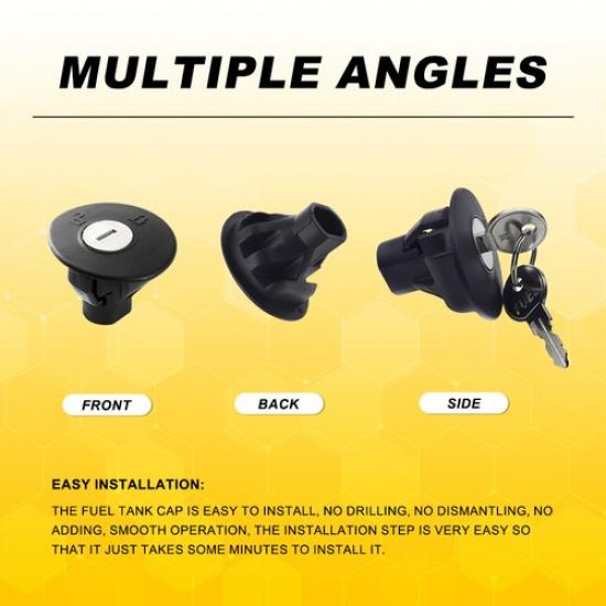 Locking Gas Cap Lock Fuel Cap w/Key 8U5Z-9C268-B Fits For Ford Edge 2011-2014 E