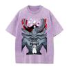 Anime Jujutsu Kaisen Ryomen Sukuna Mahoraga Printed Tee Men Women Washed Cotton T-shirts Retro T Shirt Harajuku Oversized Tshirt
