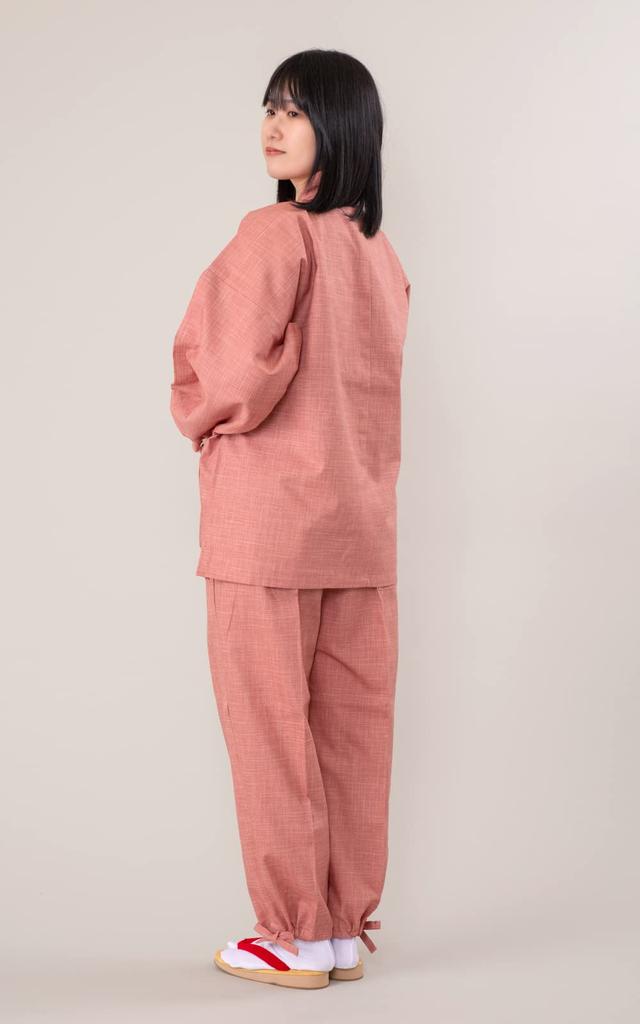 Samue Tsumugi Weave Made In Japan [Ai-Ai] Women's Clothes, Plain, (Pink)