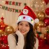 LED Light-Up Christmas Hat Snowman Reindeer 2027 Digital Color Lights Adult Party Hat