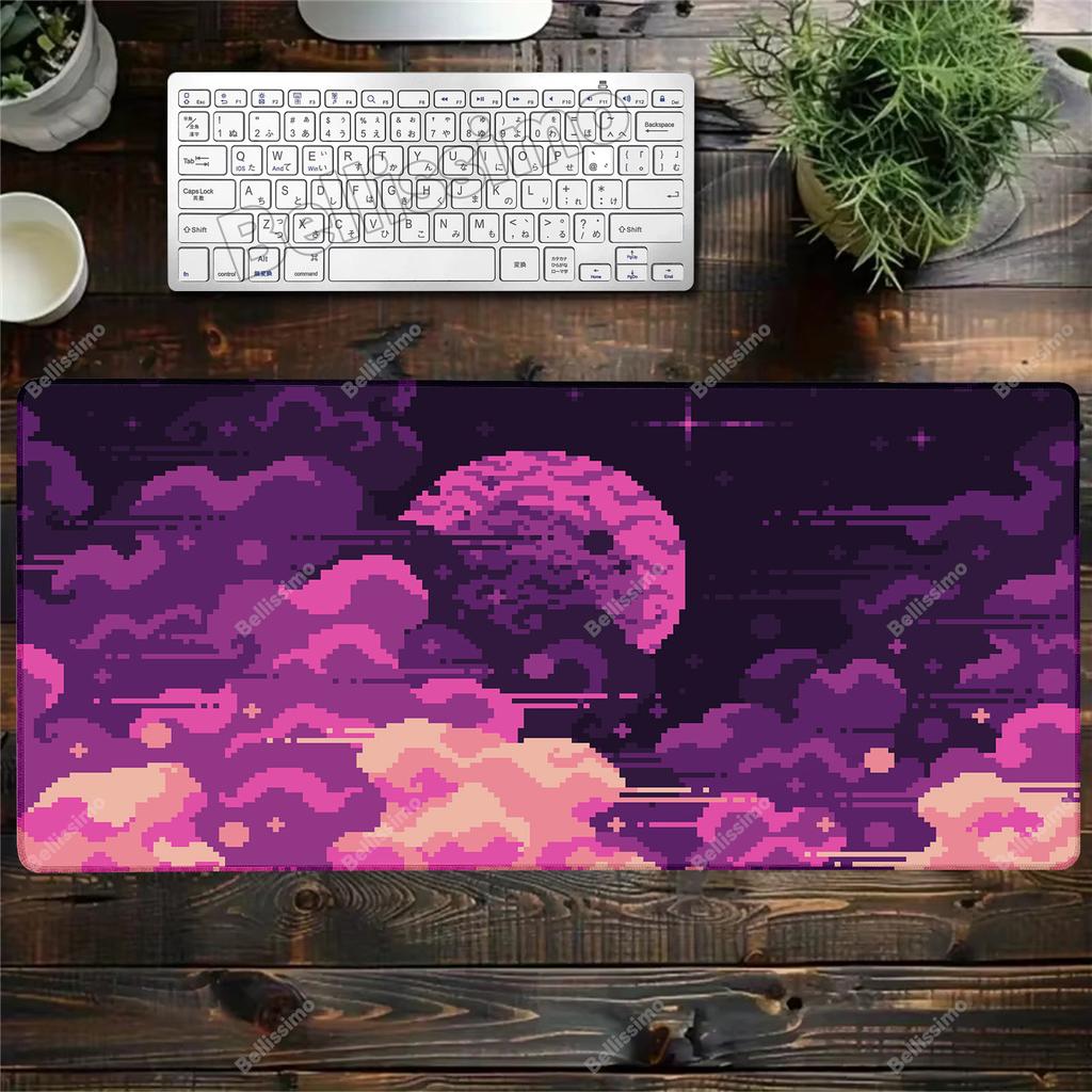 Anime Cartoon Moon Mouse Pad Laptop Gaming Keyboard Rug XL Decorate desktop Mousepad PC Accessories Gamer Cabinet Desk Mat