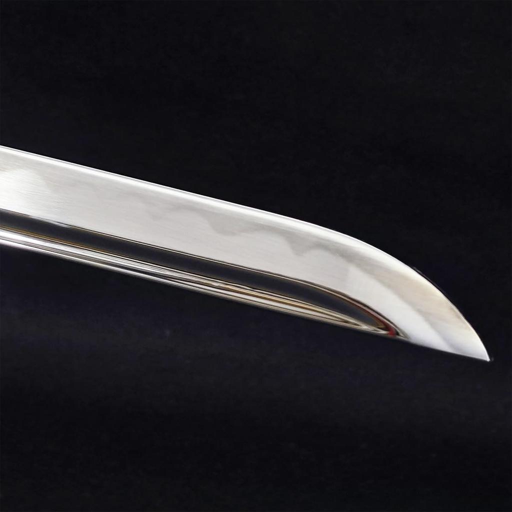 Shinobiya Replica Sword Miyamoto Musashi Style Sea Cucumber Tsuba and Sword Cleaning and Replica Sword Set Two-Sword (Large Small) (Includes Sword,