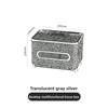 Modern Plastic Tissue Box With Waterresistant Multifunction Design For Living Room Decor