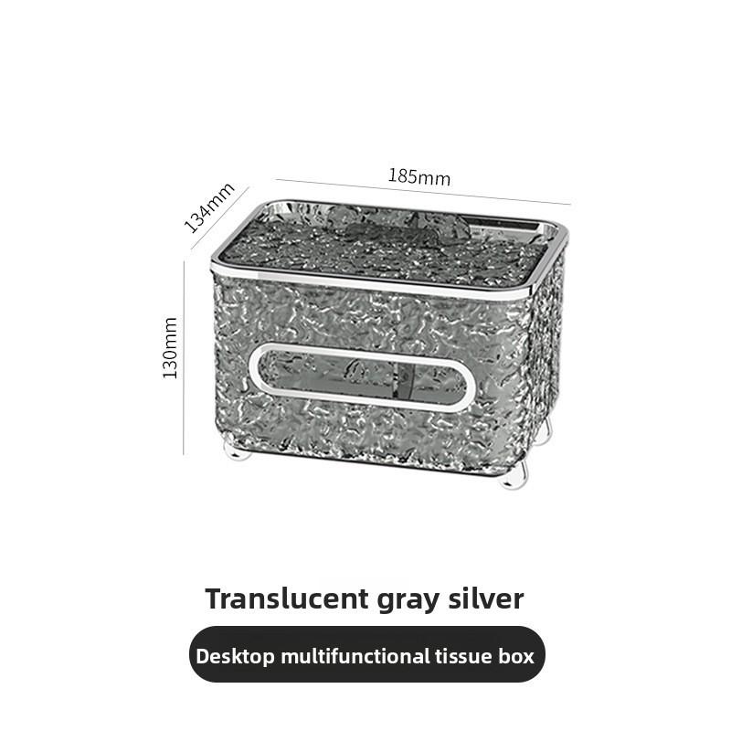 Modern Plastic Tissue Box With Waterresistant Multifunction Design For Living Room Decor