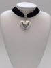 Silver Victorian Heart Photo Locket Necklace