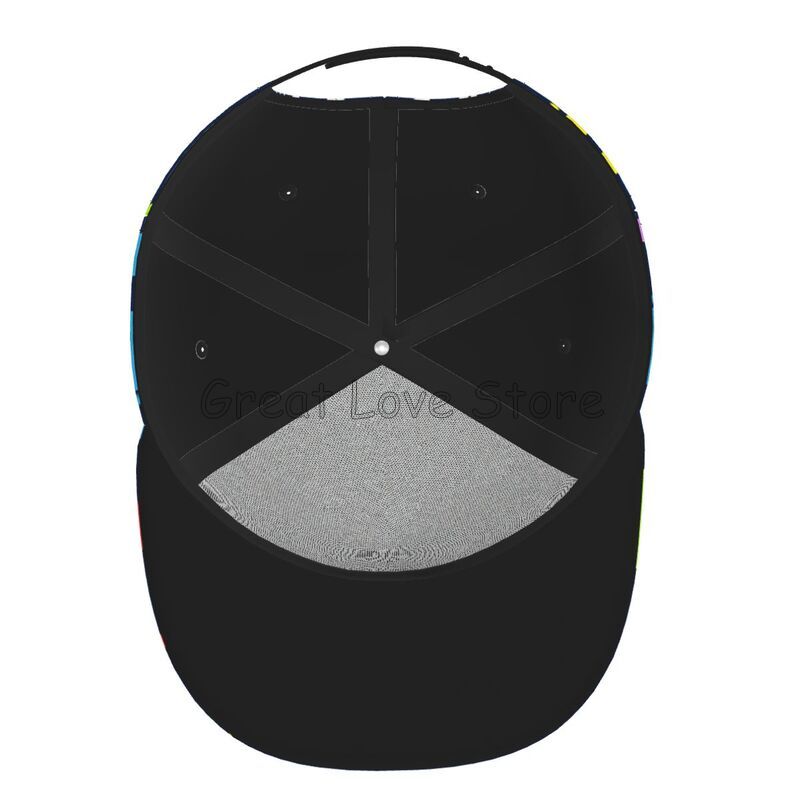 Autism Awareness Baseball Cap Funny Flat Brimmed Hat 3D Printed Snapback Flat Bill Hip Hop Hat for Men and Women