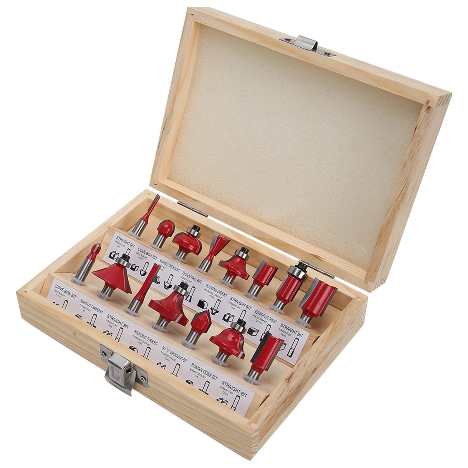 

Набор из 15 фрез для деревообработки, фрезерный резак, инструмент для легкого станка