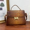 New Wind Crocodile Pattern Briefcase Bag Portable Shoulder Oblique Span Women's Bag