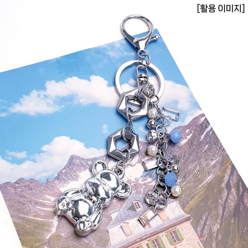 Surgical steel hexagon pendant accessory parts