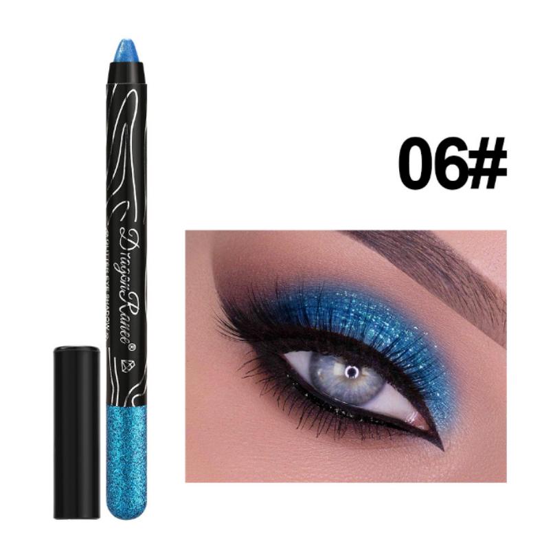 Stick Ombretto 12 Colori Glitter Trucco Occhi Facile da Applicare A Prova di Sbavature Matita Ombretto Shimmer Trucco Occhi