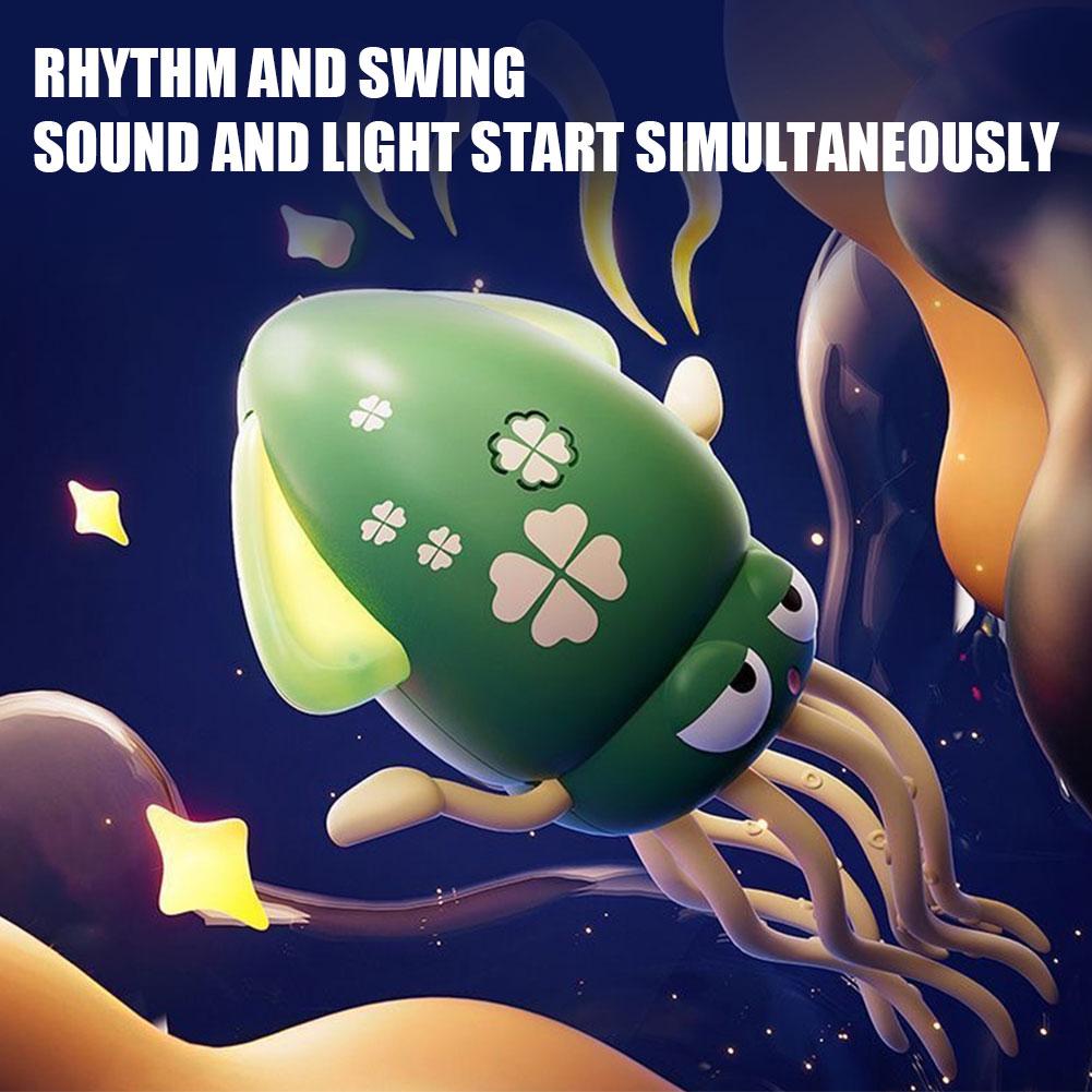 Creative Dancing Octopus Children's Electric Automatic Induction Sound and Light Luminous Squid Baby Simulation Crawling Octopus