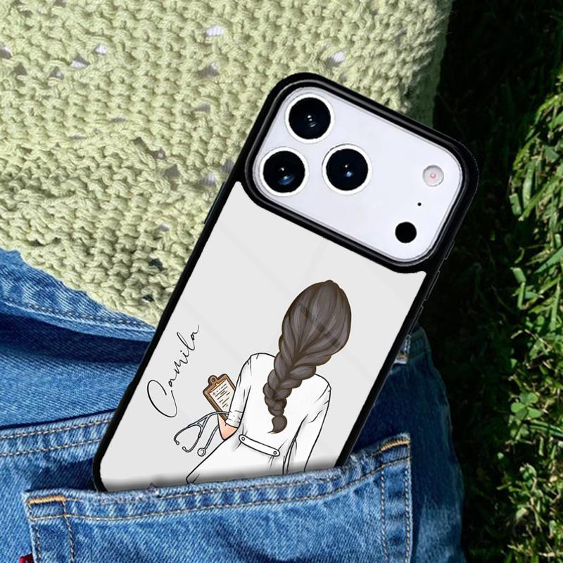Cartoon Medicine Nurse Doctor Phone Case Cover for IPhone 11 12 13 14 15 16e 17 Pro Max Coque for IPhone 17 Air