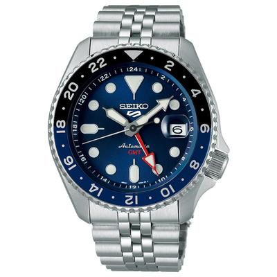 SEIKO5 Sports Mekanik SSK003K1 Model GMT Lacivert SKX Spor Tarzı (Yurtiçi Numara SBSC003) Mekanizma, Mavi, Otomatik/El Kurmalı, [Kullanılmış]