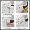 Elastic Laces Sneakers Shoelaces Without Ties End Locks College Style Shoestring Rubber Band for Laces Shoes Accessories 1Piar