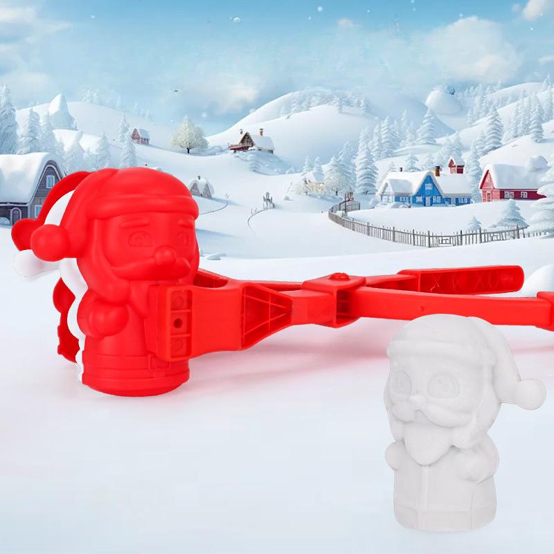 Çocuklar Kar Topu Savaşı Oyuncakları Kar Kum Kalıbı Aleti Kardan Adam Noel Baba Kalp Şekli Karikatür Kar Topu Yapıcı Kelepçe Kış Sporları Oyuncakları