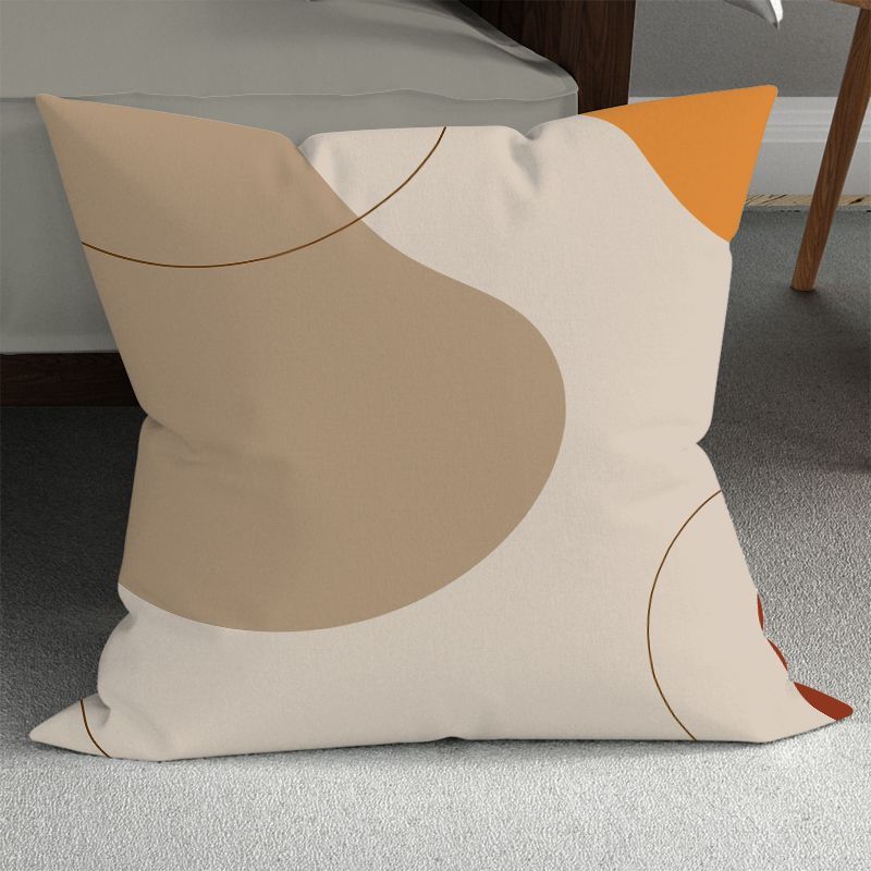 

Abstract Geometric Female Figure Art Pillow: Removable and Washable Square Backrest Cushion for Sofas and Cars 40x40cm (without core)