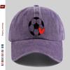 Pc Fußballmutter Aufdruck Baseballkappe Niedliches Herzmuster Dekor Hut Bequem Leicht Papa Hut Verstellbarer Riemen Trucker Sonnen H