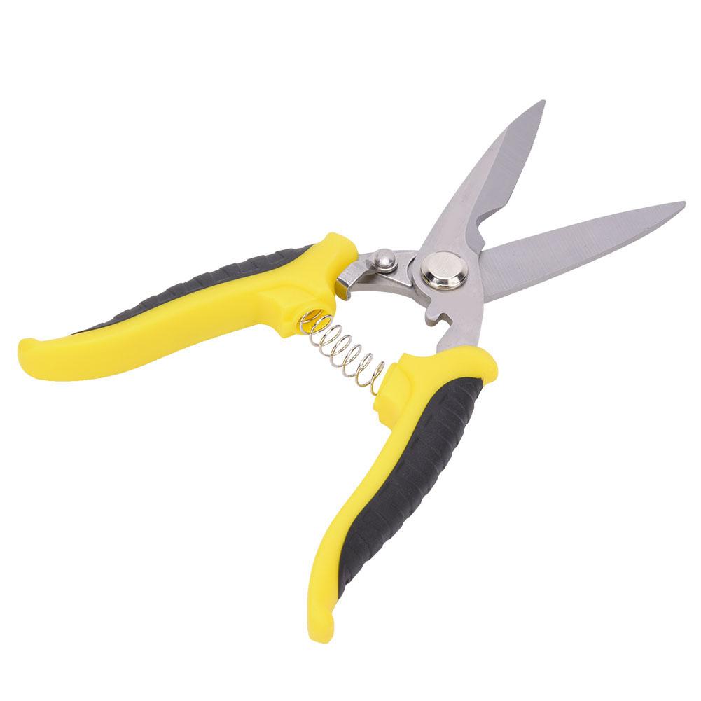 Nůžky Multifunkční Průmyslové Nerezová Ocel Žlutá Černá Rukojeť Elektrikářské Ruční Nářadí